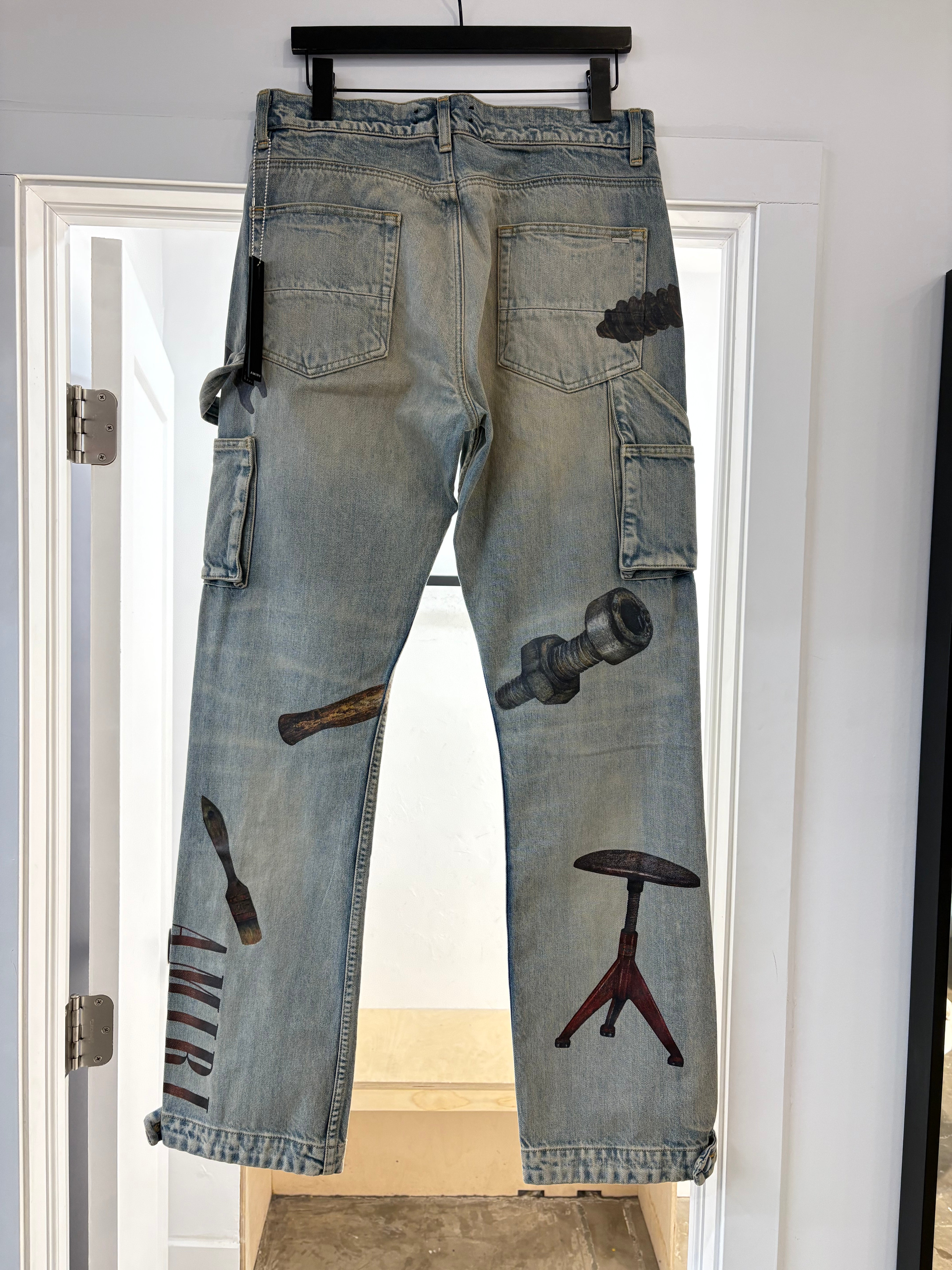 Pantalon en denim New Amiri pour charpentier - taille 32