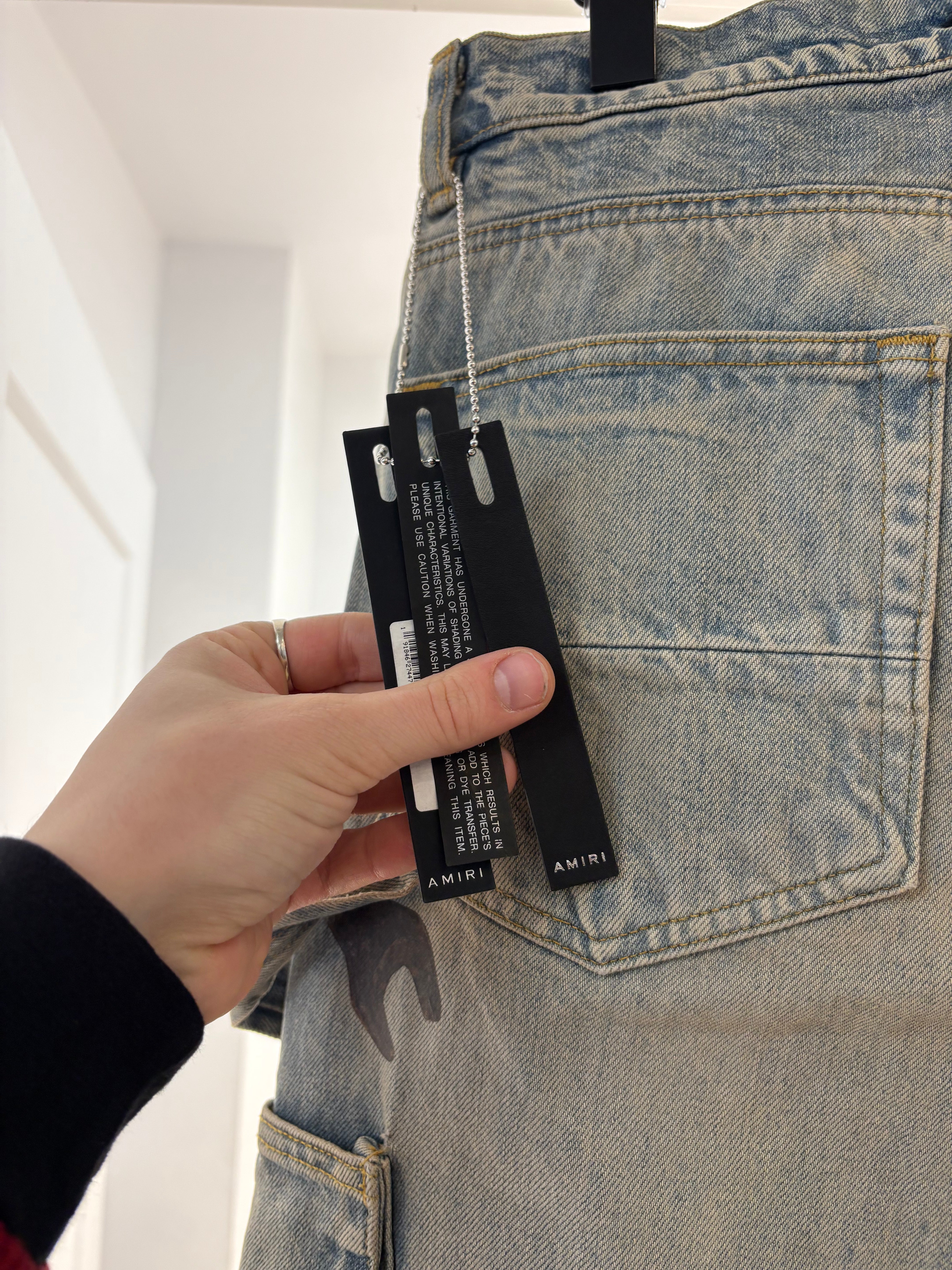 Pantalon en denim New Amiri pour charpentier - taille 32