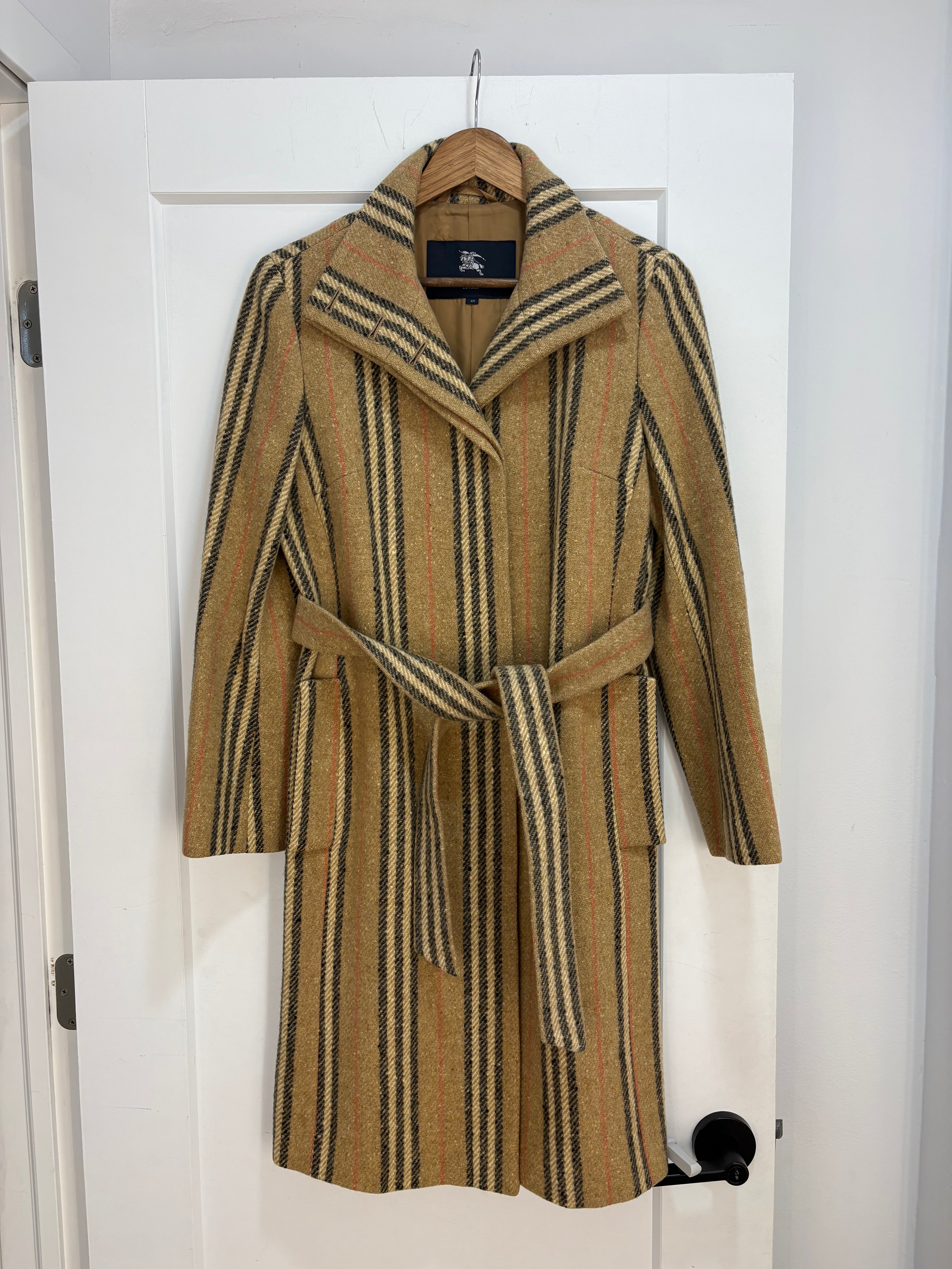 Trench-coat en laine à carreaux Nova de Burberry - taille M femme