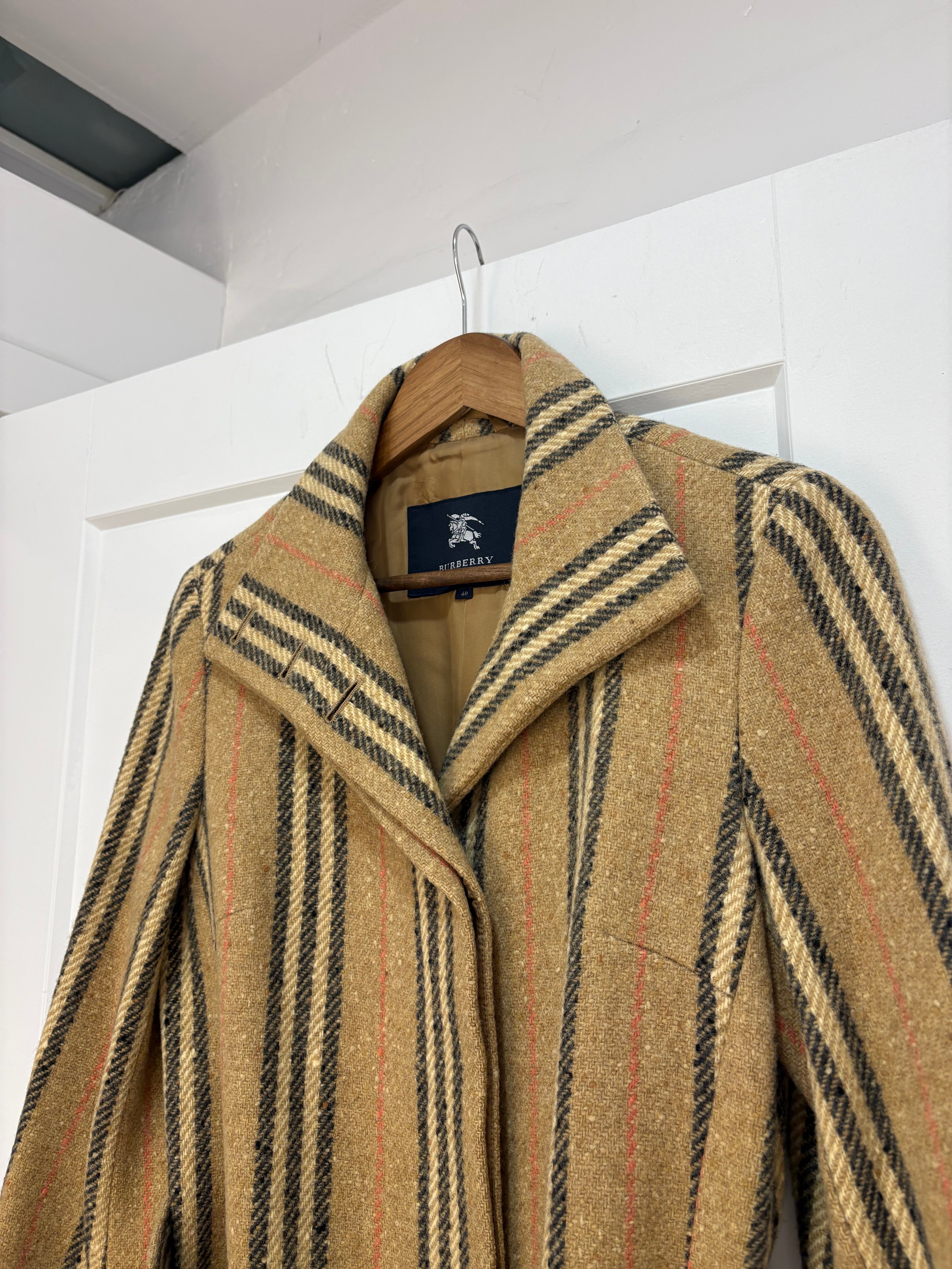 Trench-coat en laine à carreaux Nova de Burberry - taille M femme