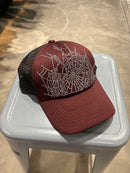 New Sp5der Brown swarkovski trucker hat