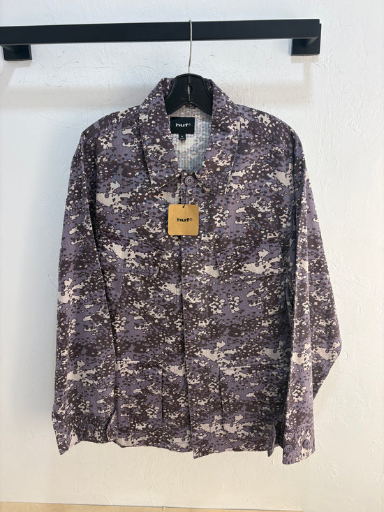 New HUF purple camo military jacket - Size M
