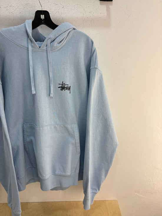 New Stussy baby blue hoodie - size XXL