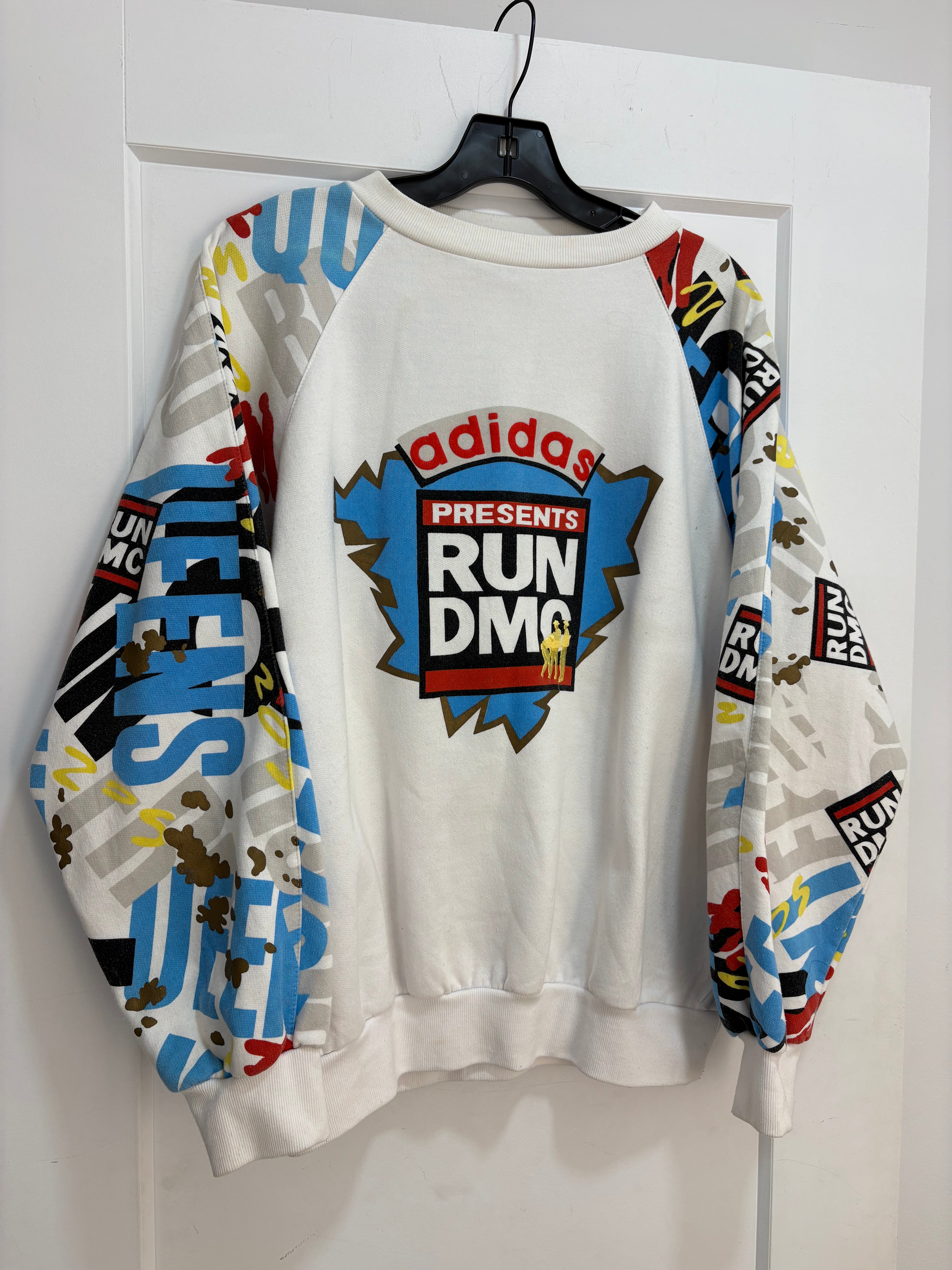 90s Adidas RUN DMC crewneck - size XL