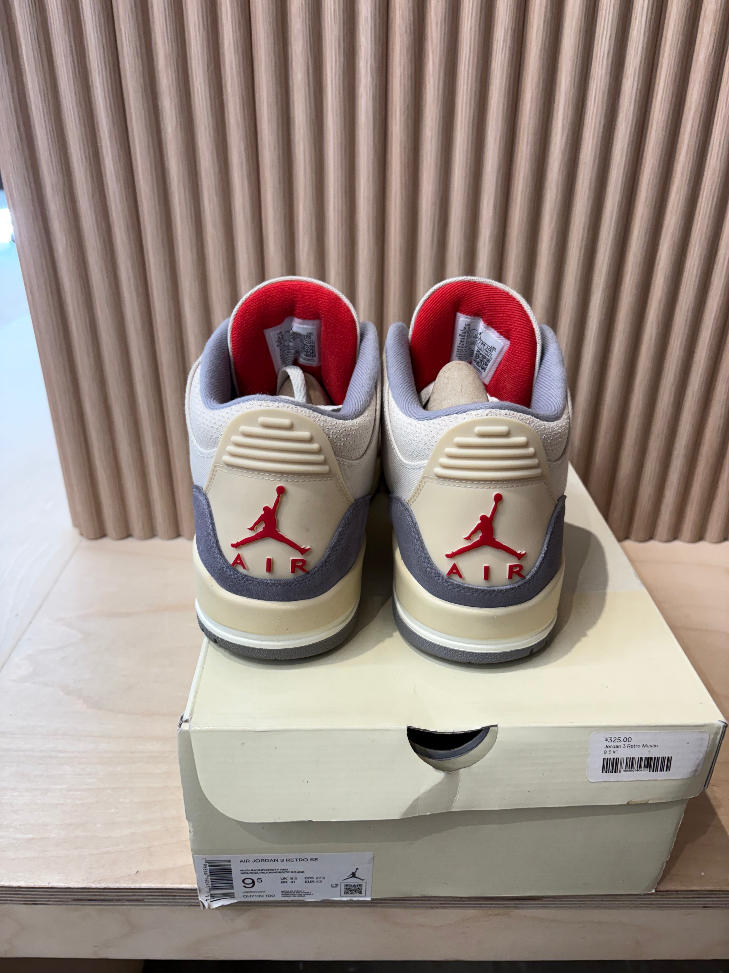Nouvelles Jordan 3 en mousseline