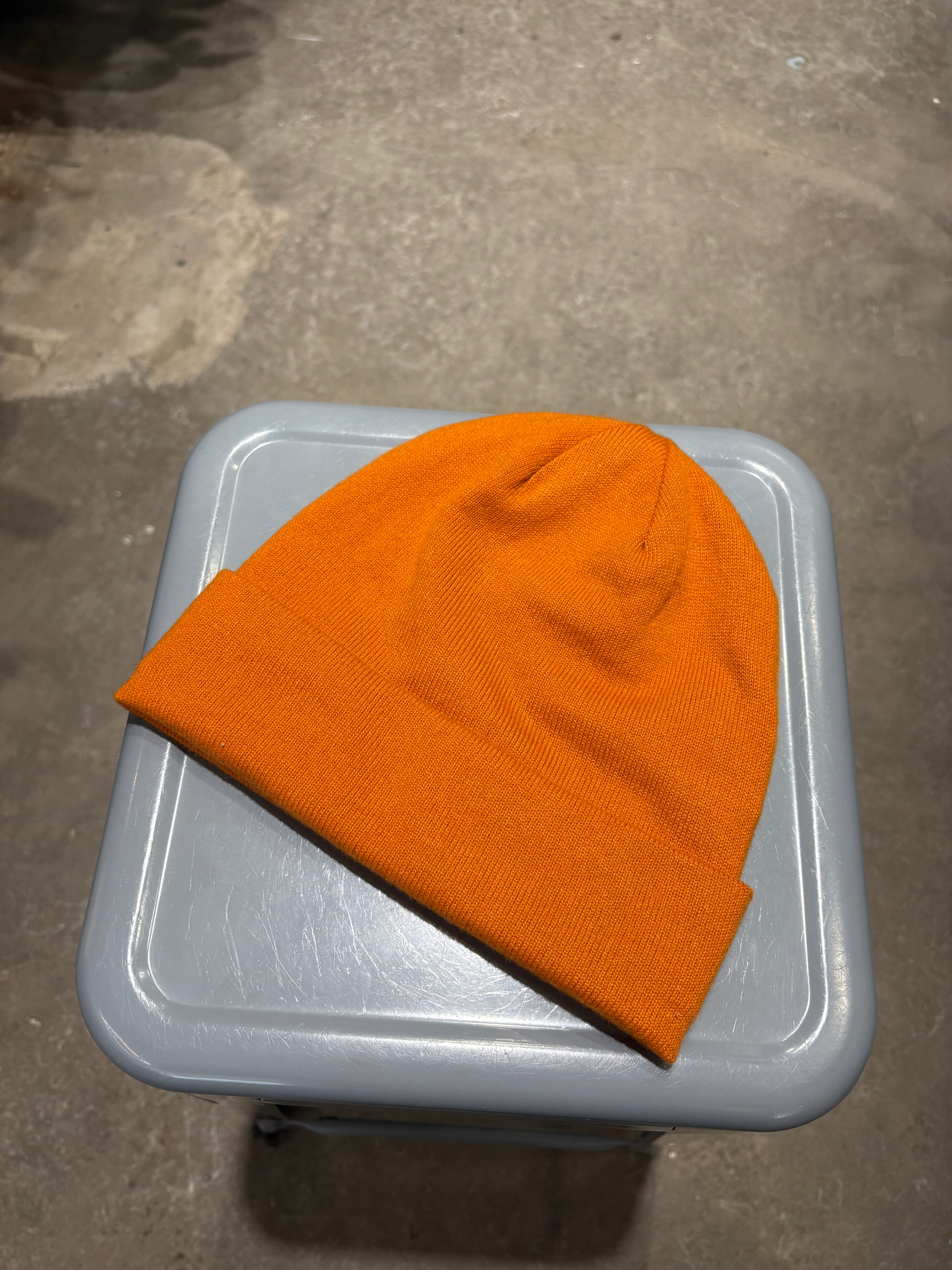 Arcteryx orange embroidered bird beanie