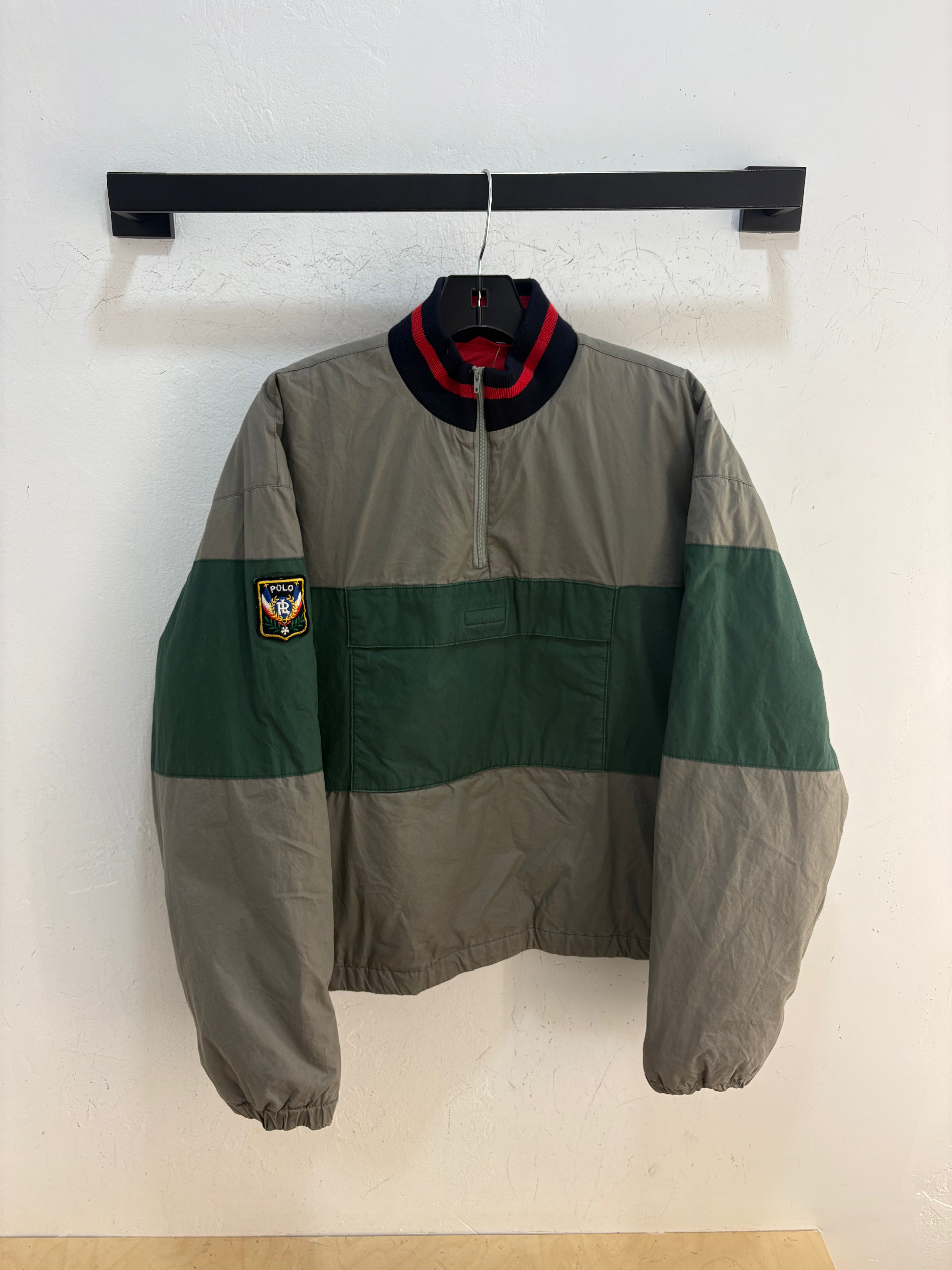 90s Polo Ralph Lauren uni crest down anorak - size L