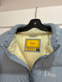 Dime Baby blue puffer jacket - size XL