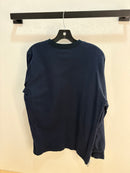 Supreme neck spellout navy l/s - size M