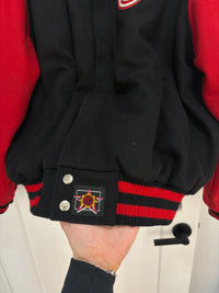 Jeff Hamilton Detroit Red Wings varsity logo jacket - size XL