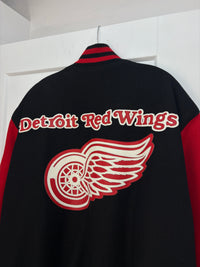 Jeff Hamilton Detroit Red Wings varsity logo jacket - size XL