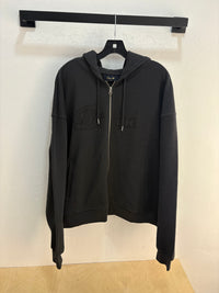 New Dime reverse black zip up hoodie - size XL