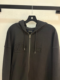 New Dime reverse black zip up hoodie - size XL