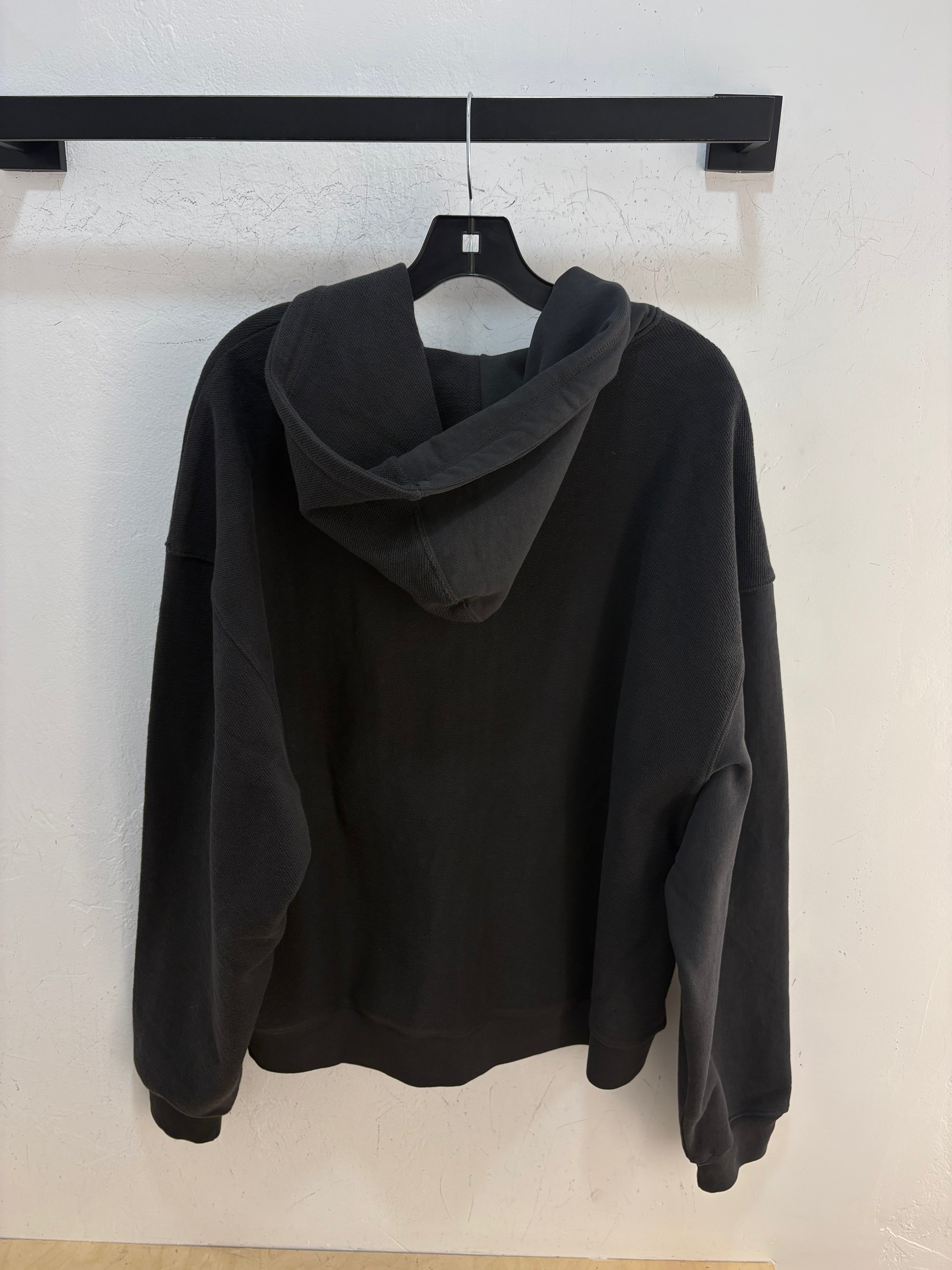 New Dime reverse black zip up hoodie - size XL