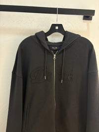 New Dime reverse black zip up hoodie - size XL