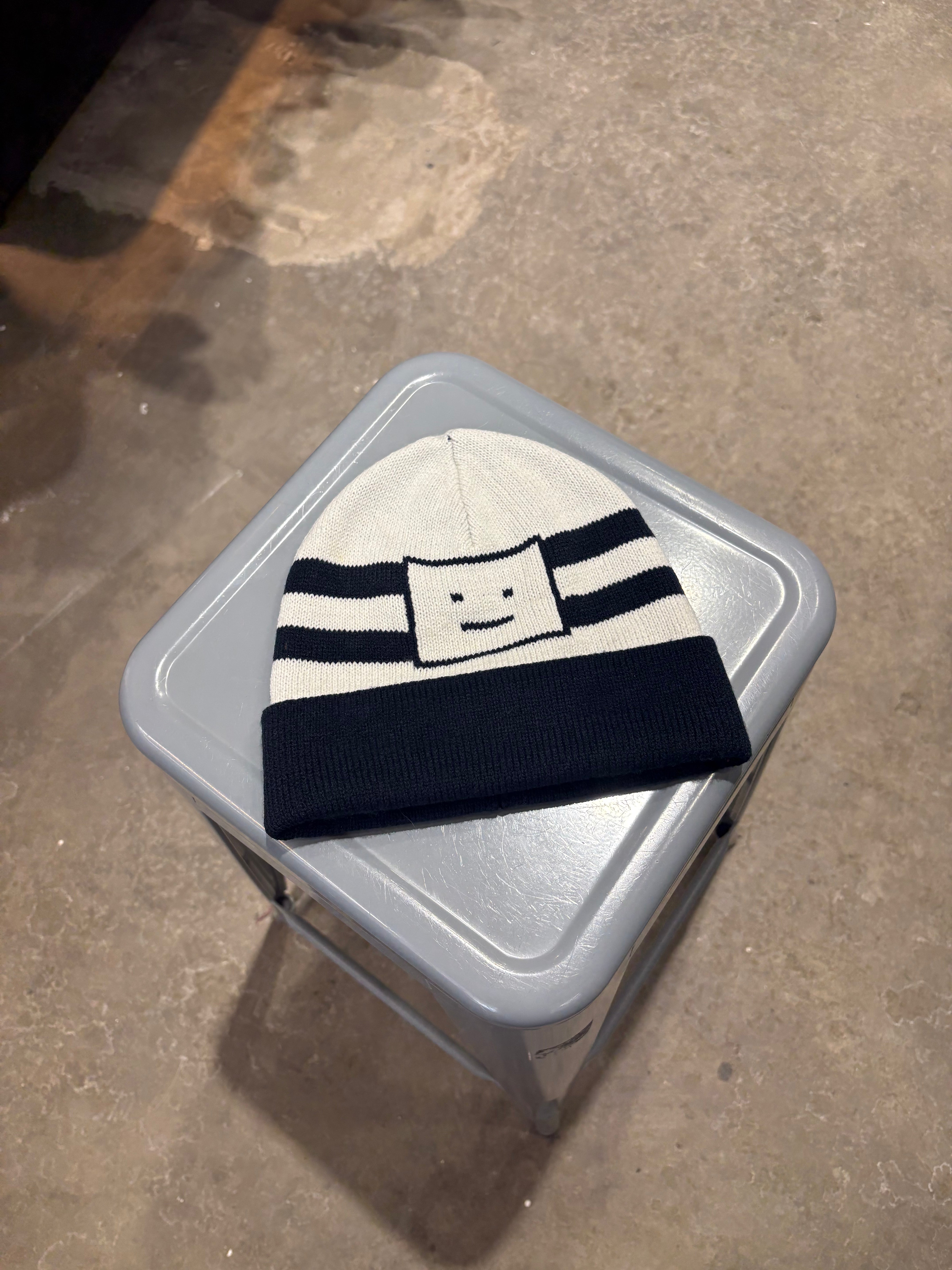 Acne studios Navy/white beanie