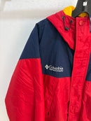 90s Columbia logo navy/red jacket - size L