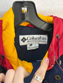 90s Columbia logo navy/red jacket - size L