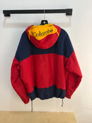 90s Columbia logo navy/red jacket - size L