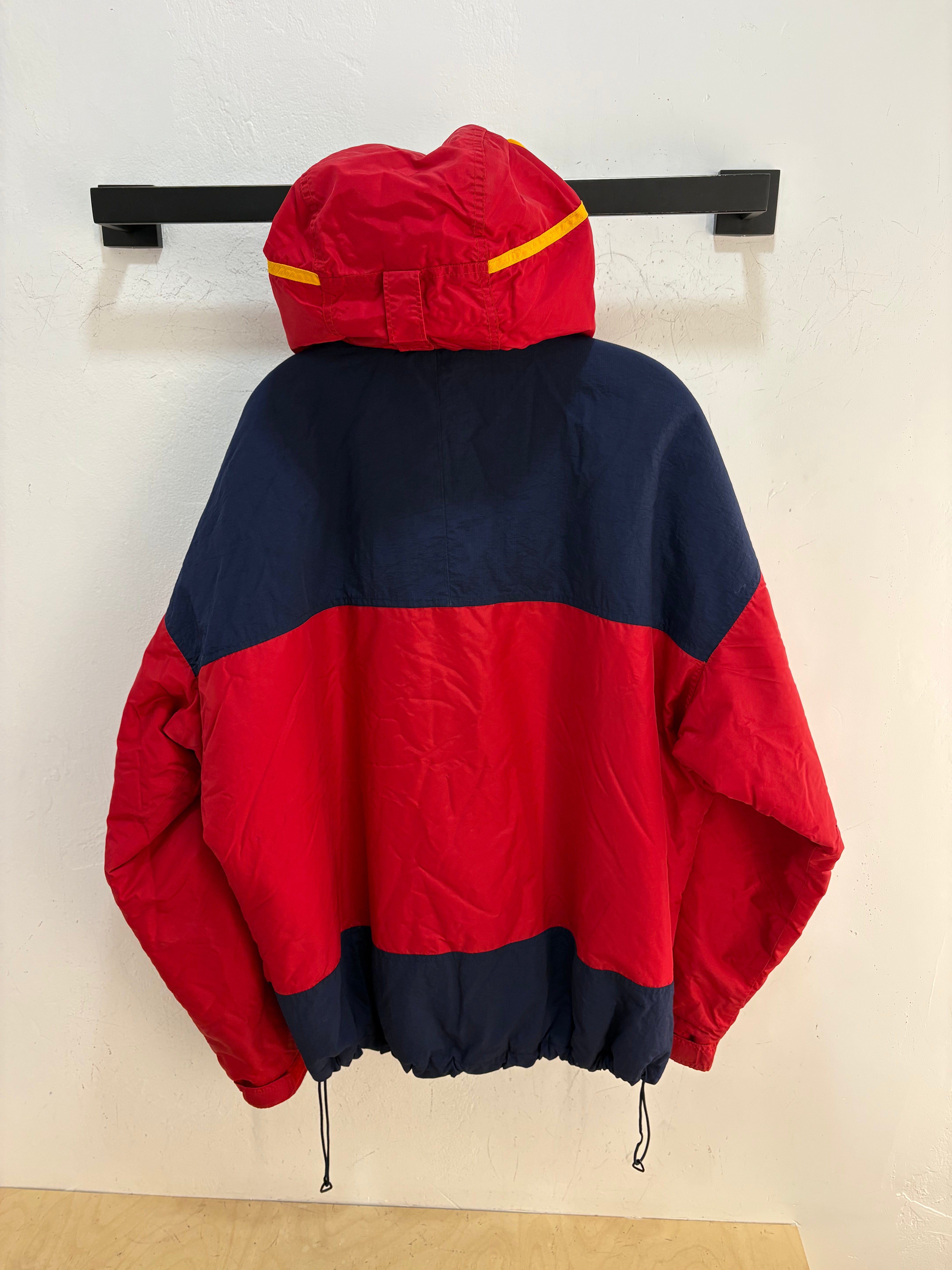 90s Columbia logo navy/red jacket - size L