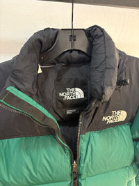 The North Face Nuptse 700 green puffer - size Sw