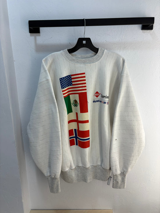 1994 USA world cup flags crewneck - size XL