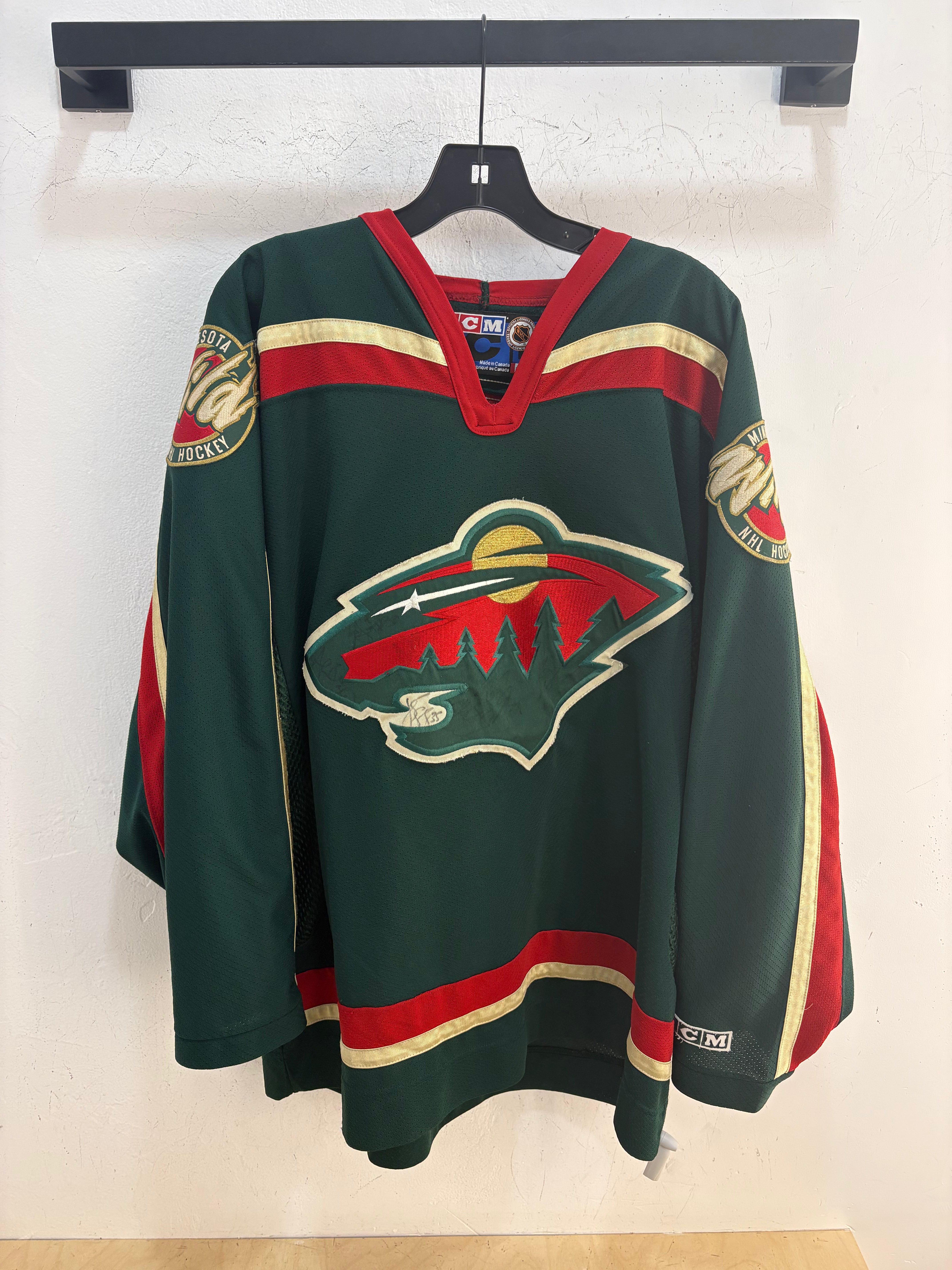 Maillot autographié CCM Wild Minnesota - taille XL