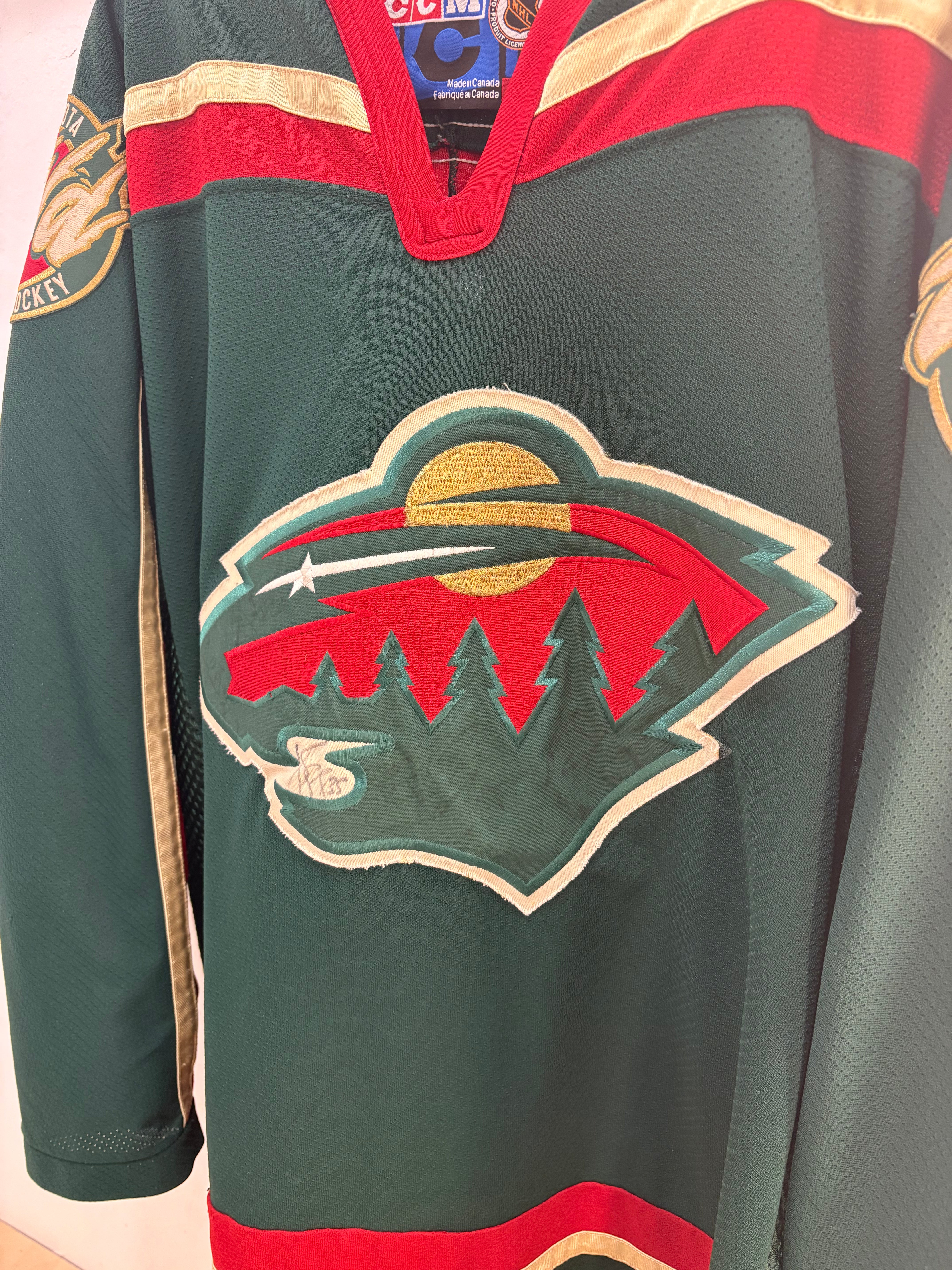 Maillot autographié CCM Wild Minnesota - taille XL