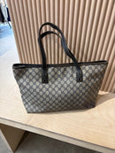 Gucci Monogram leather tote bag