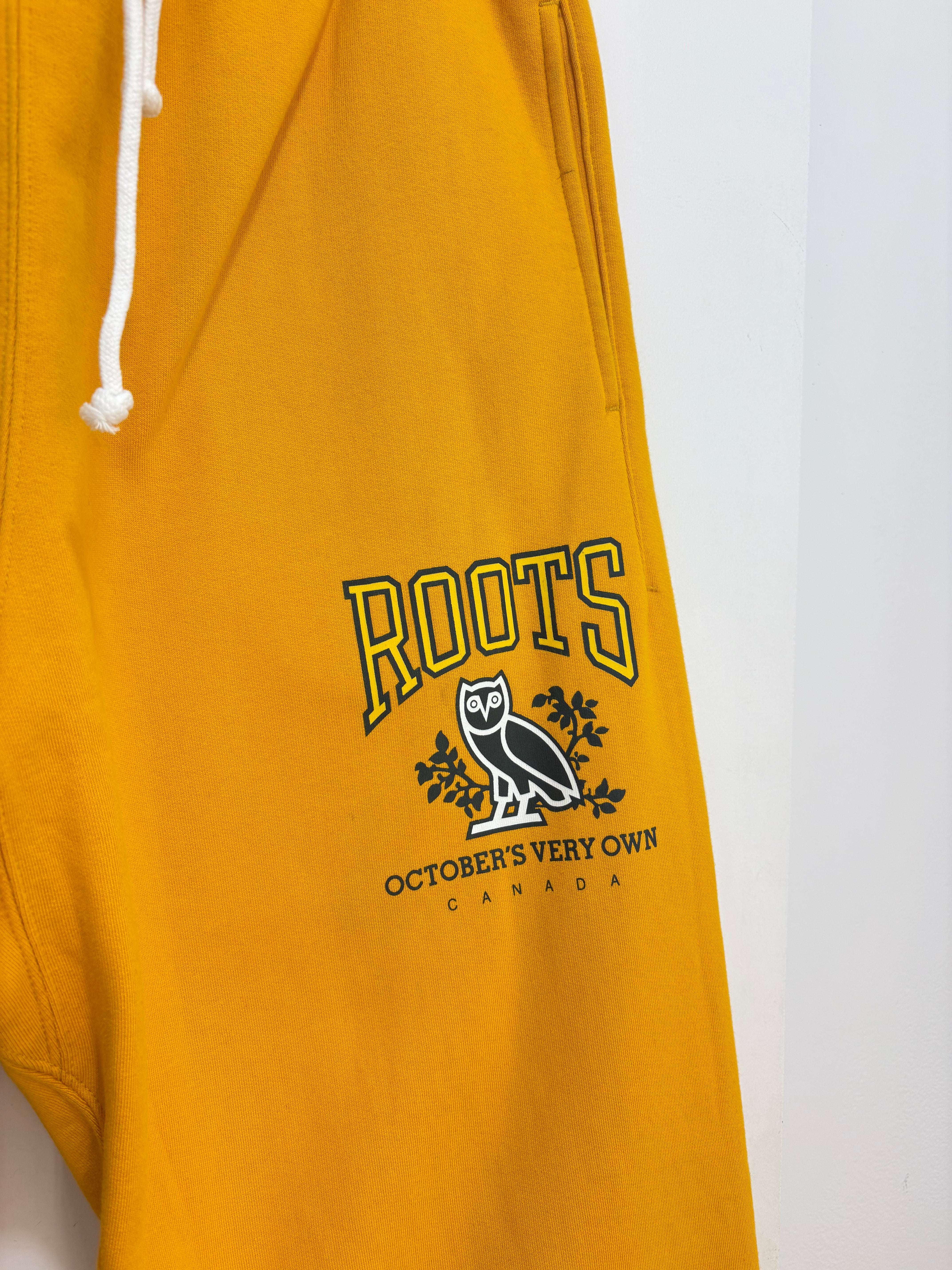 New OVO x Roots yellow sweatpants - size XL