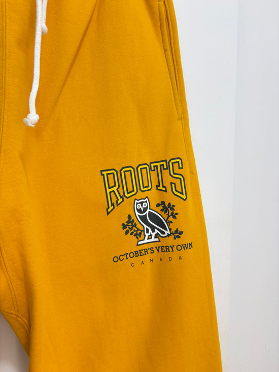 New OVO x Roots yellow sweatpants - size XL