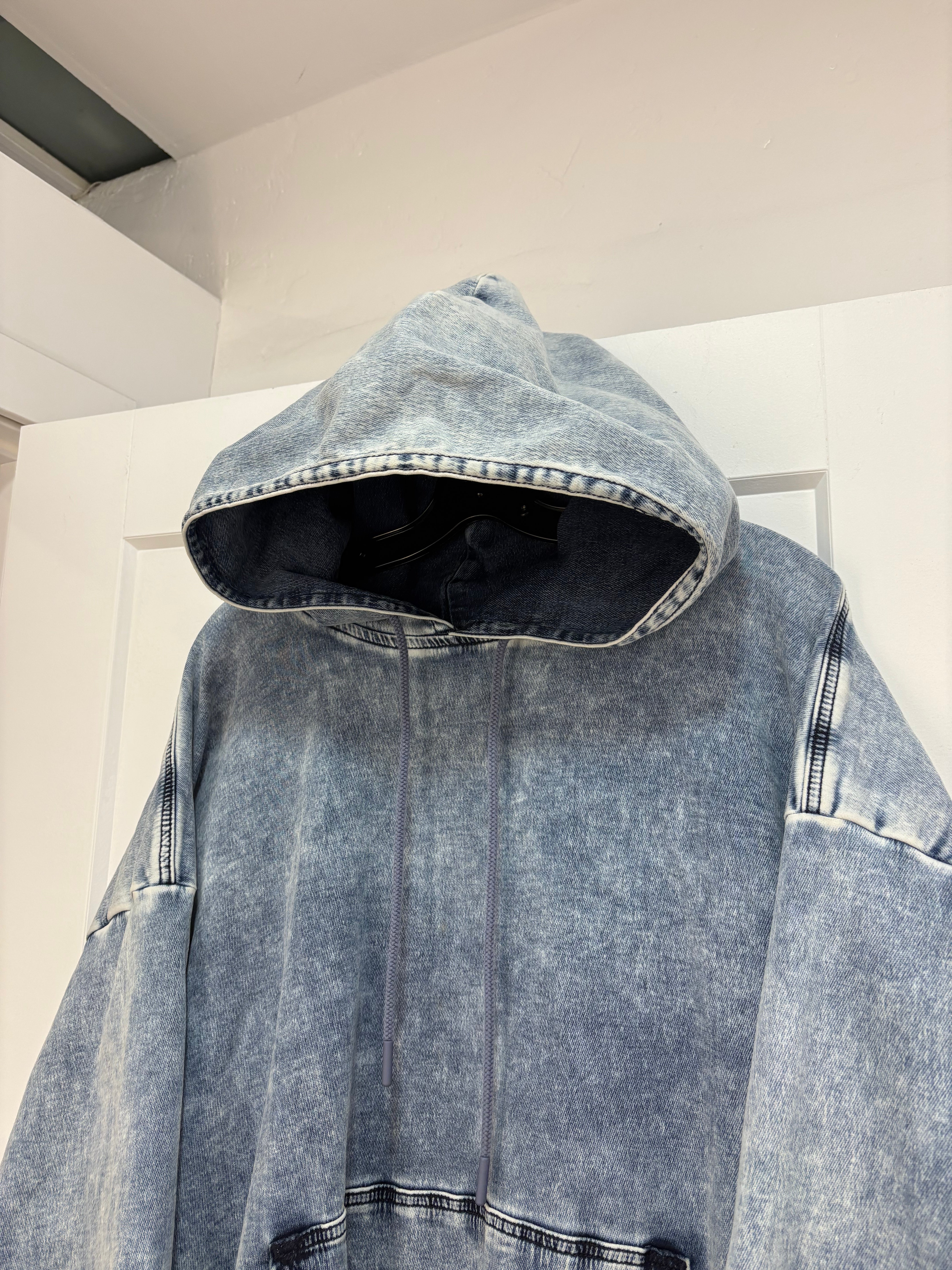 Diesel denim Logo hoodie - size XL
