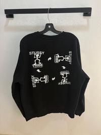 Stussy Tribe Black crewneck - size L