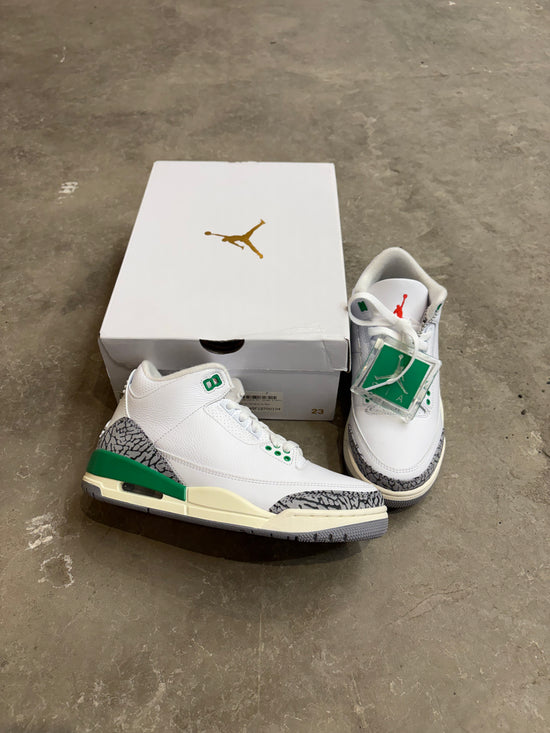 New Jordan 3 Lucky green - size 7w