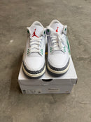 New Jordan 3 Lucky green - size 7w