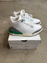 New Jordan 3 Lucky green - size 7w