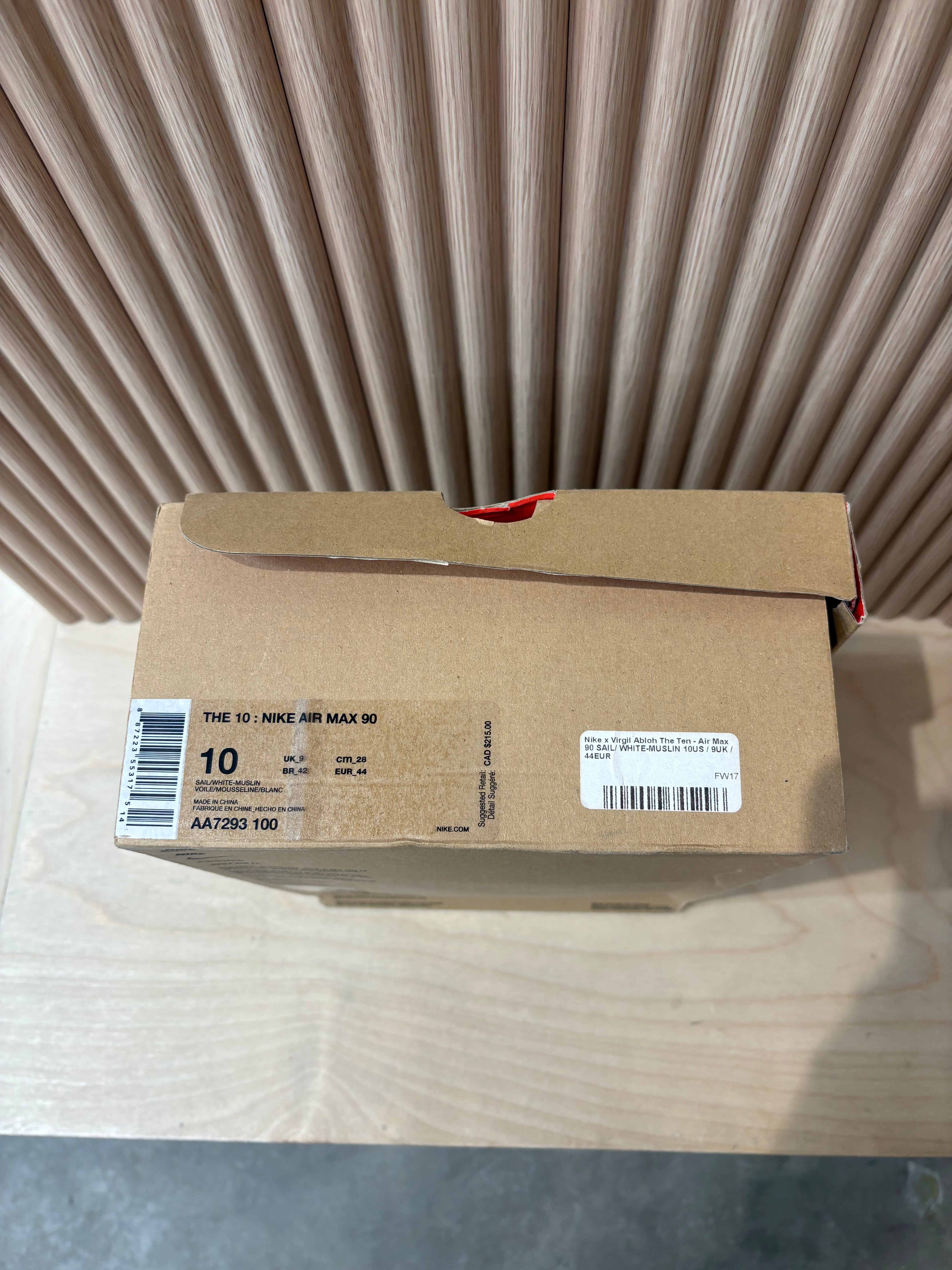 Nike AM 90 x Off White THE TEN - size 10