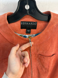 Veste en daim rose Bernardo - taille L femme