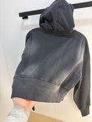 New Dime Navy faded cropped zip up hoodie - size S womens