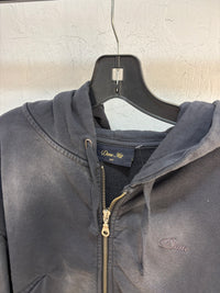 New Dime Navy faded cropped zip up hoodie - size S womens