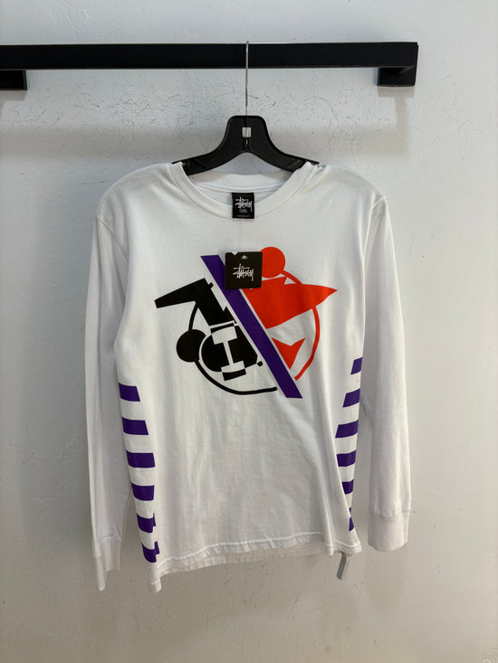 Nouveau t-shirt Stussy manches longues skate/surfman - taille S
