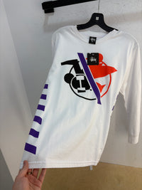 Nouveau t-shirt Stussy manches longues skate/surfman - taille S