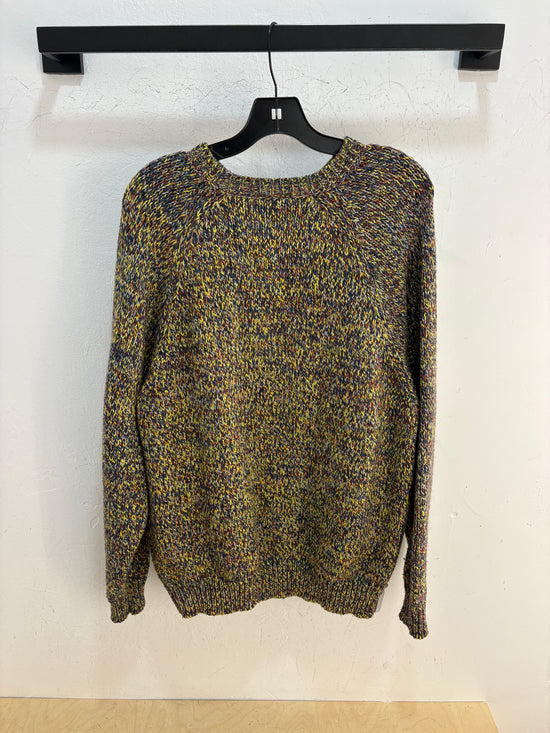 Dime yellow/blue knit sweater - size L