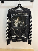 Off white Caravaggio marble crewneck - size L