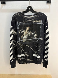 Off white Caravaggio marble crewneck - size L