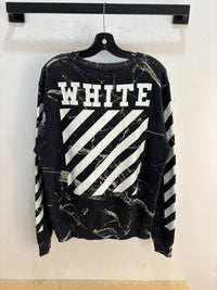 Off white Caravaggio marble crewneck - size L