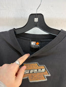 Y2k spy logo faded tee - size XL