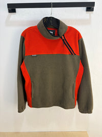 Stussy brown/orange fleece - size M
