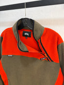 Stussy brown/orange fleece - size M