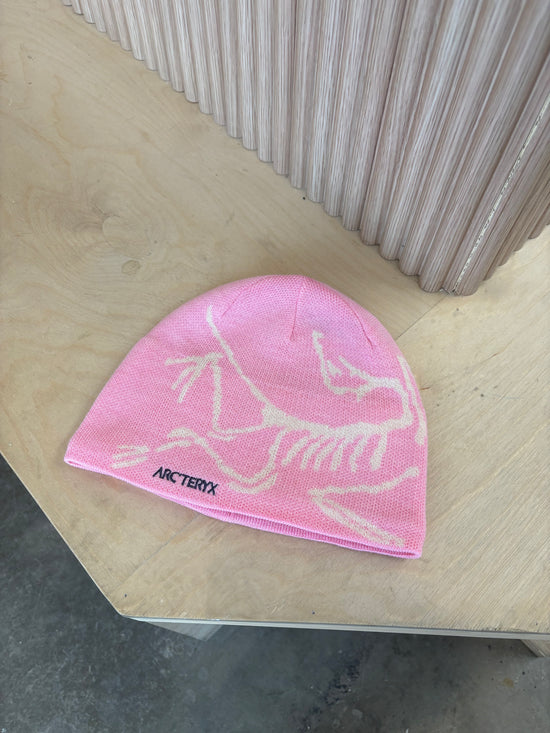 New Arcteryx pink beanie